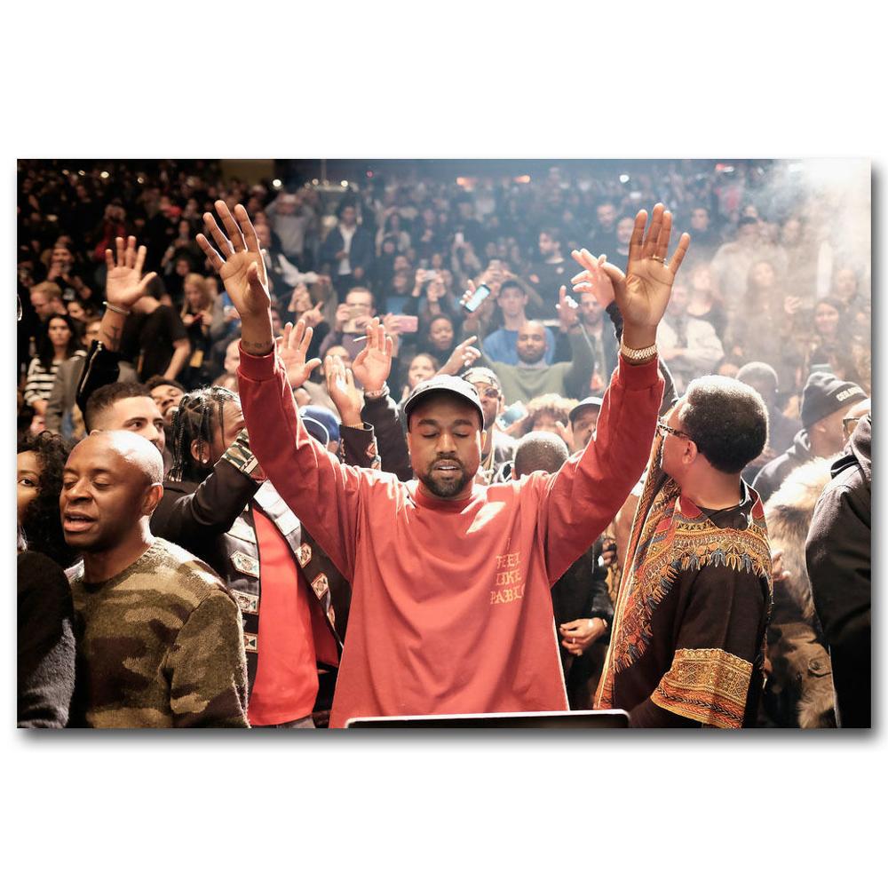 Kanye West The Life Of Pablo Rap HipHop Super Star SILK POSTER Decorative painting Wall painting 24x36inch 02