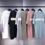 Kanye West Thick Fabric Reflective FOG Essentials T shirts Men Women