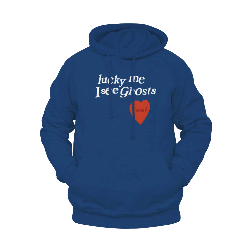 Lucky Me I See Ghosts Blue Hoodie