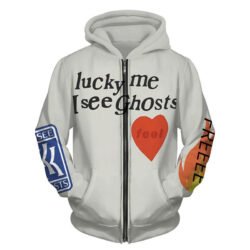 Lucky Me I See Ghosts Hoodies White